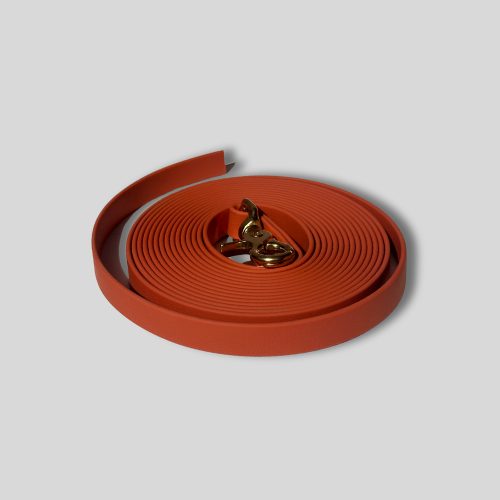 Longe biothane TPU abricot