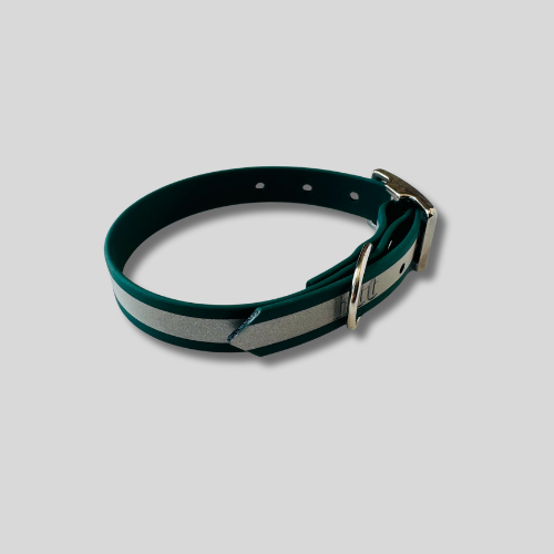 Collier Biothane®️ avec bande réfléchissante pour chien