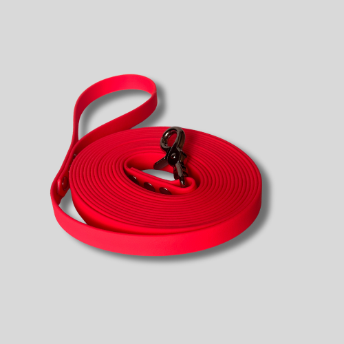 Longe biothane TPU rouge